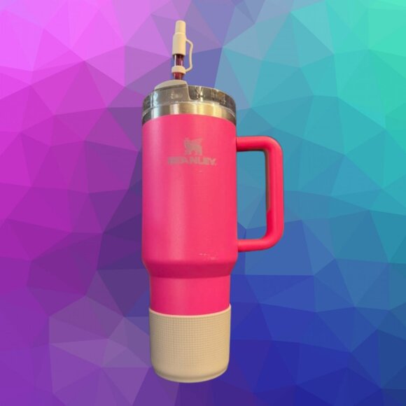 🌸 Stanley 40 oz Quencher – Pink – New Lid, New Straw, Boot & Straw Topper 🌸 - Picture 1 of 6